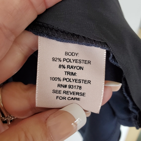 Philosophy/ Blue Top with Zippered Sides - Picture 5 of 7